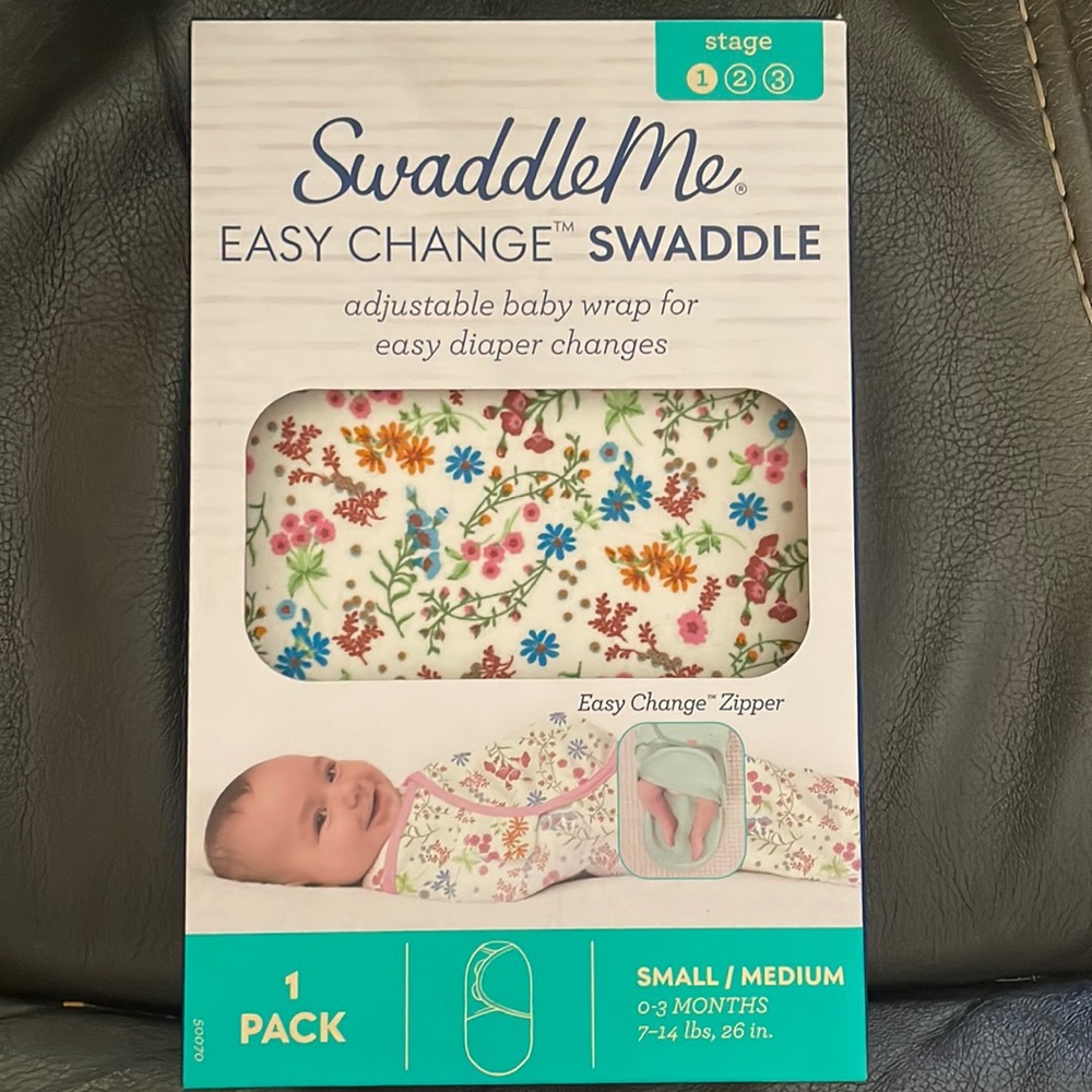 SwaddleMe easy change swaddle 0-3 months, never used